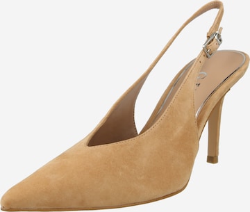 Escarpins à bride arrière 'PRIMO' GUESS en marron : devant