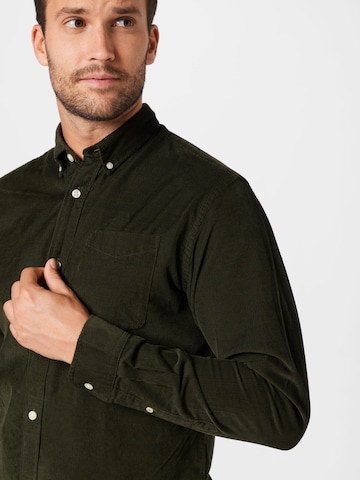 JACK & JONES Regular fit Button Up Shirt in Grey