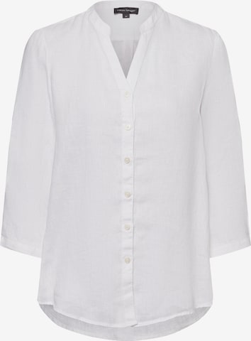 Franco Callegari Leinenbluse ' ' in Weiß: Vorderseite