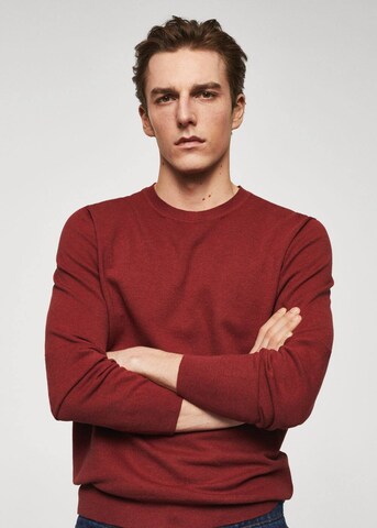 MANGO MAN Sweater 'Avena' in Red