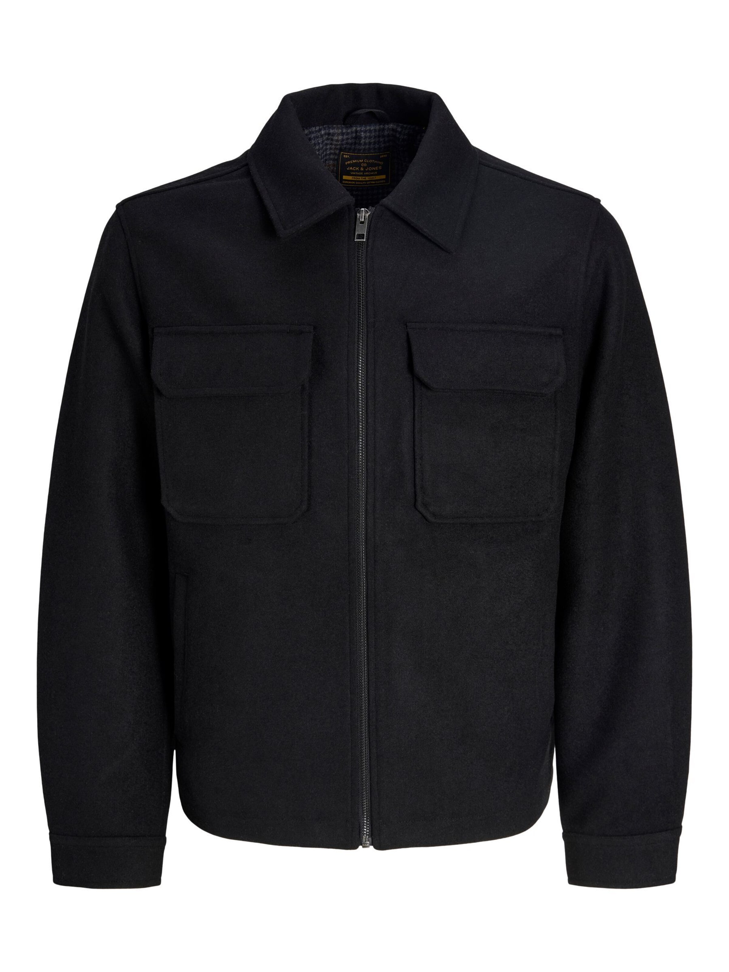 JACK & JONES Between-season jacket in Black: front