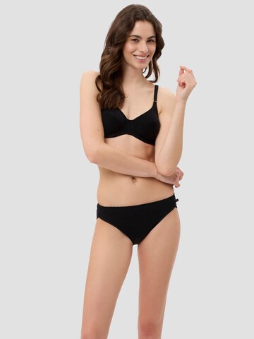BeeDees T-shirt Bra 'Bügel-BH Rock'n'Roll W (3-er Pack) im Dreierpack, aus 100% Baumwolle, mit Bügel für Komfort und Halt' in Black
