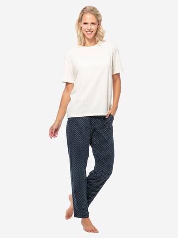 SCHIESSER Pajama 'Cotton' in White