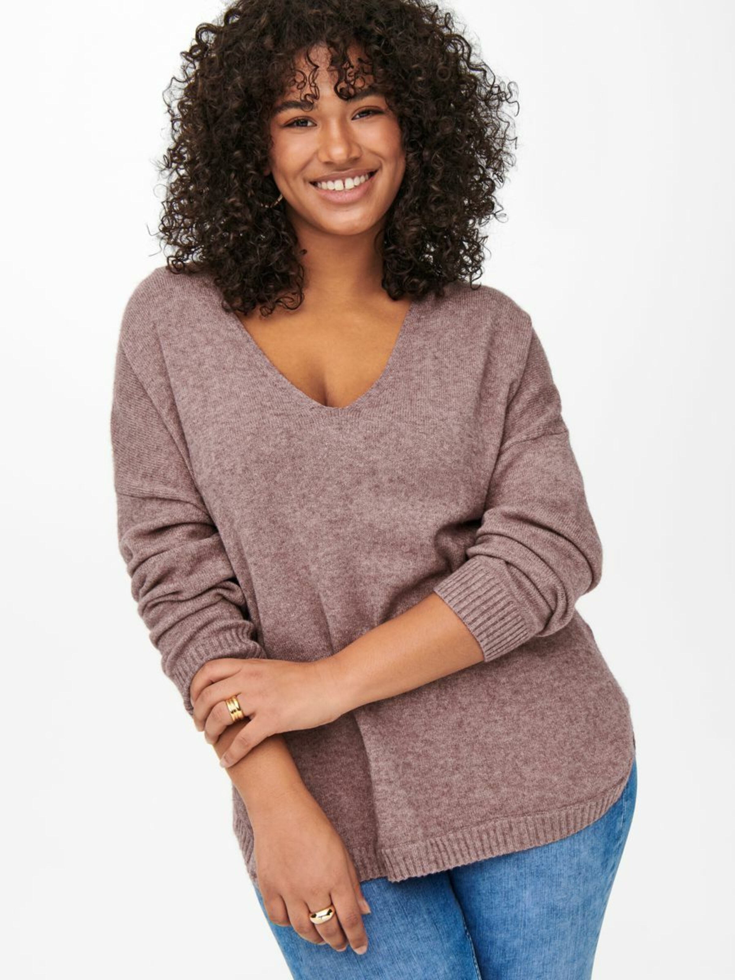 Frauen Pullover & Strick ONLY Carmakoma Pullover 'Margareta' in Pinkmeliert - JR42431 Frauen Pullover & Strick ONLY Carmakoma Pullover 'Margareta' in Pinkmeliert - JR42431