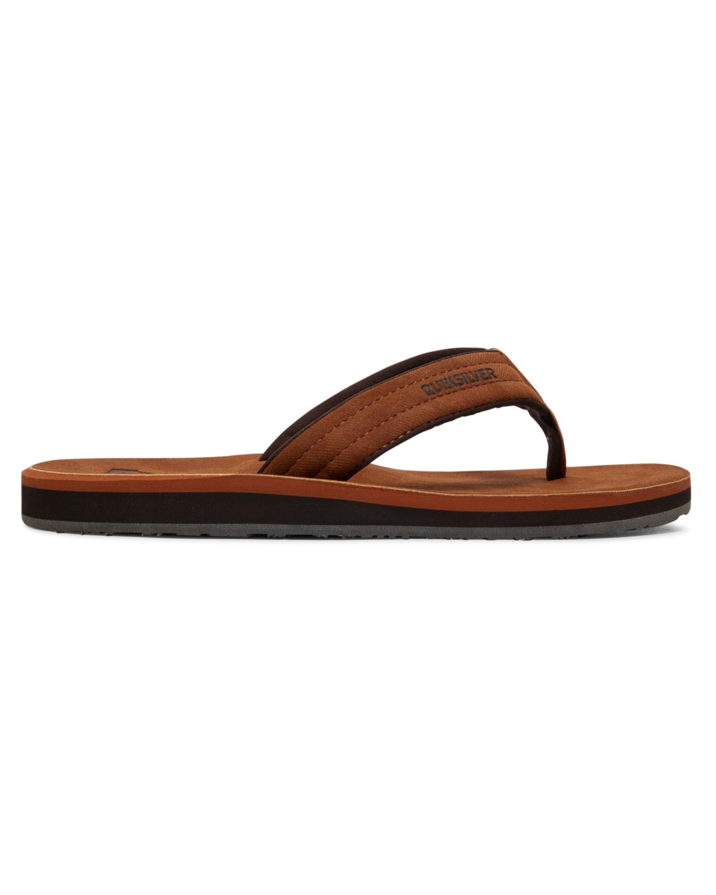 QUIKSILVER T-Bar Sandals 'Carver' in Brown: front