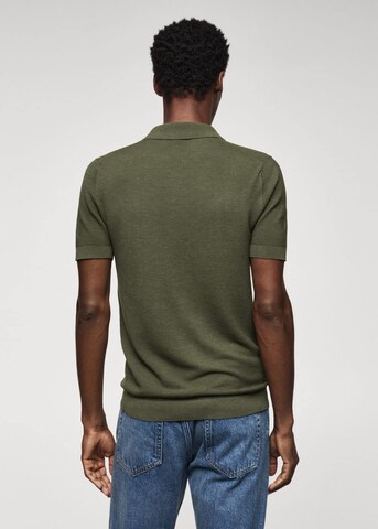 MANGO MAN T-shirt 'CHARLES' i grön