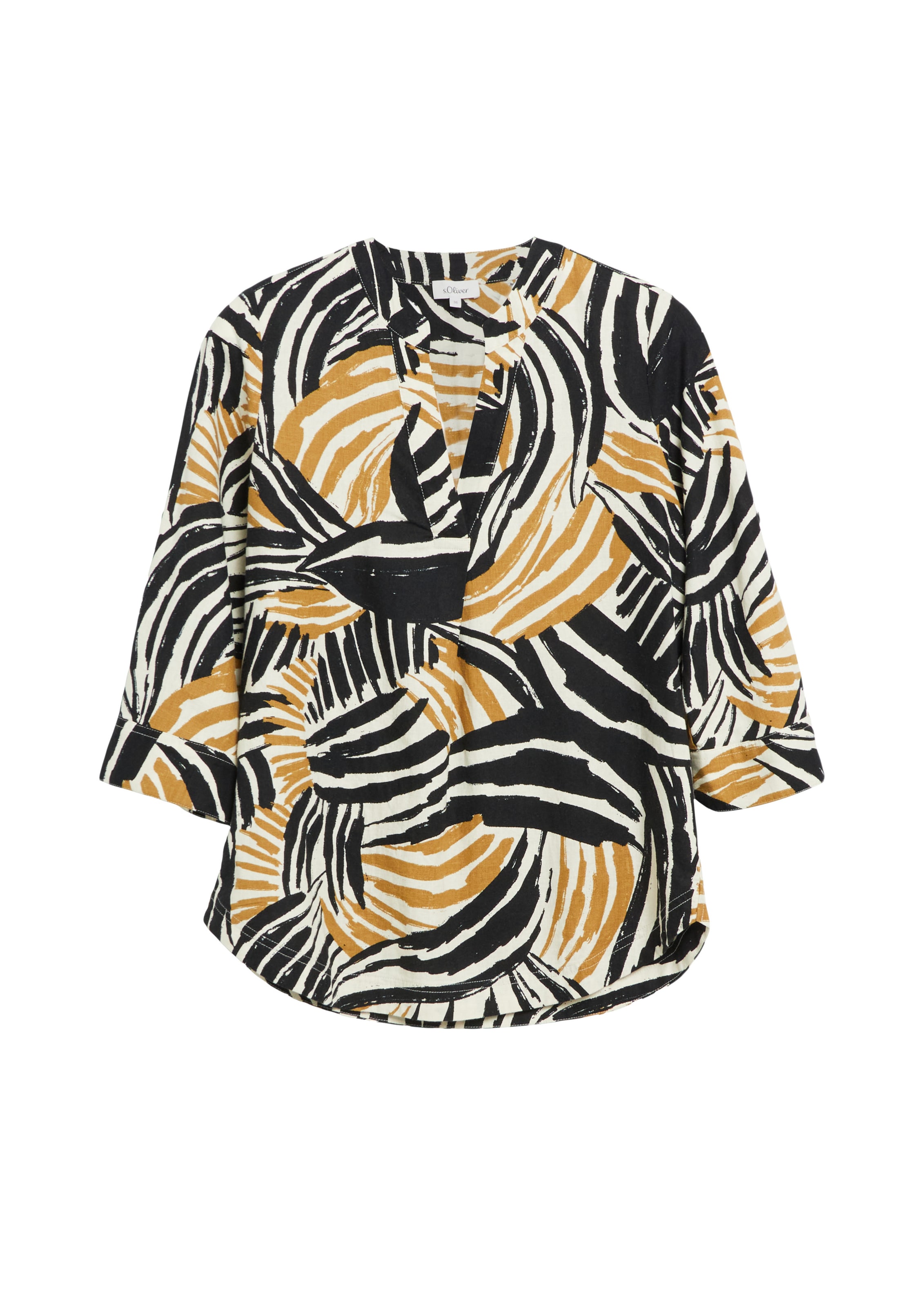 s.Oliver Bluse in Braun: Vorderseite
