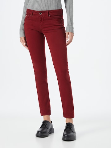 Pepe Jeans גזרת סלים ג'ינס 'Soho' באדום: מלפנים