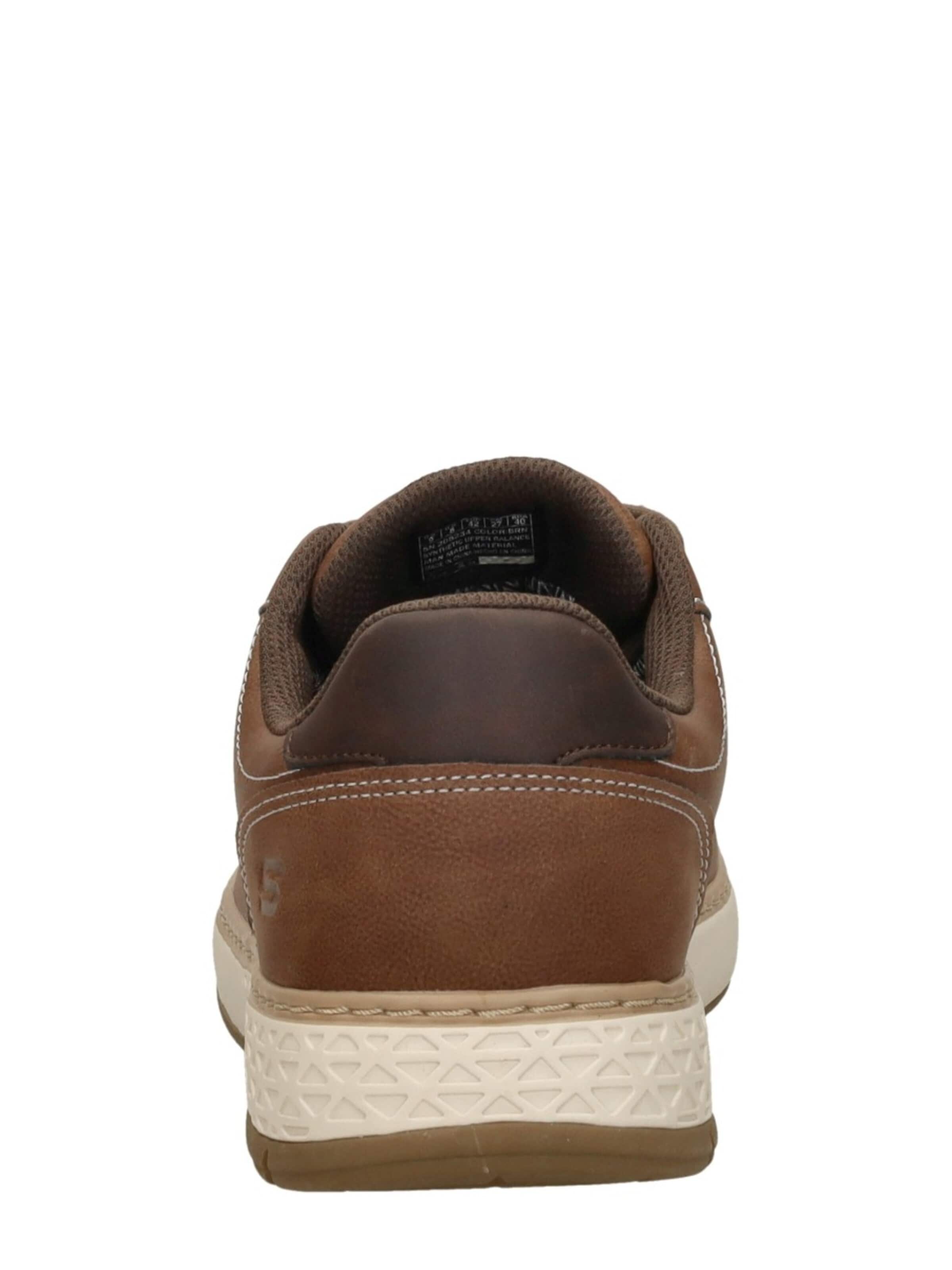 SKECHERS Sportieve veterschoen 'Garlan' in Bruin