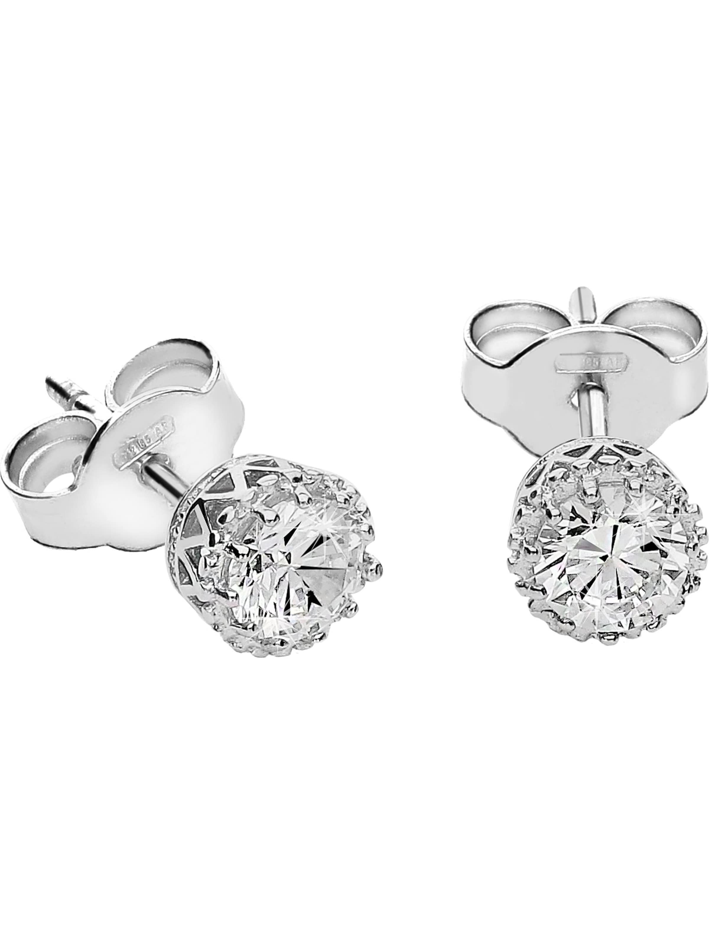 CHRIST Earrings in Silver: front