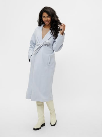 MAMALICIOUS Between-Seasons Coat 'SVEA' in Blue: front