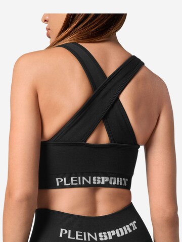 Plein Sport - Bustier Top deportivo en negro
