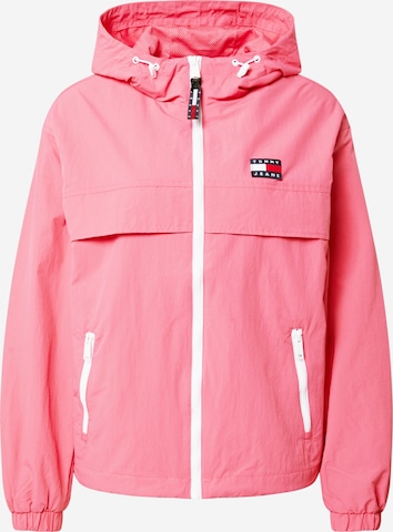 Tommy Jeans Between-Season Jacket 'CHICAGO' in Pink: front