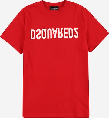 DSQUARED2 T-shirt i röd: framsida
