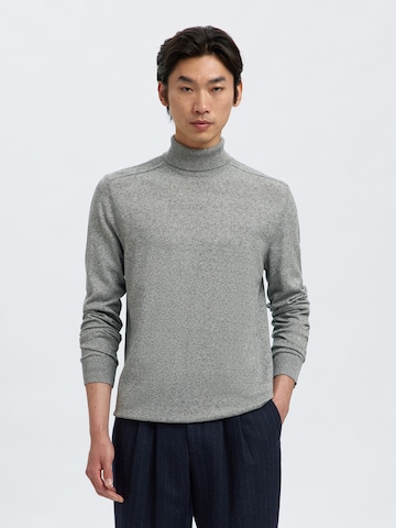 SELECTED Regular fit Trui 'SLHBERG' in Grijs: voorkant