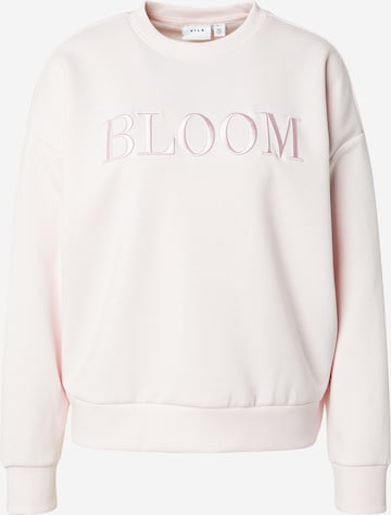 Sweat-shirt 'VIREFLECT' VILA en rose : devant