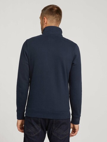 TOM TAILOR Sweatjacke in Blau