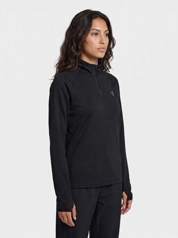 Hummel Sportief sweatshirt in Zwart: voorkant