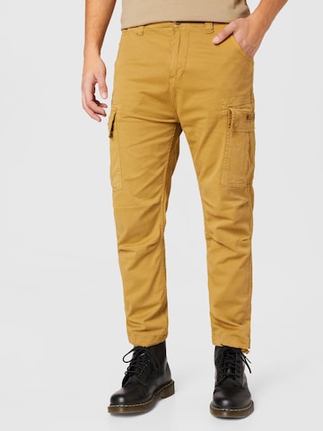 regular Pantaloni cargo di ALPHA INDUSTRIES in giallo: frontale