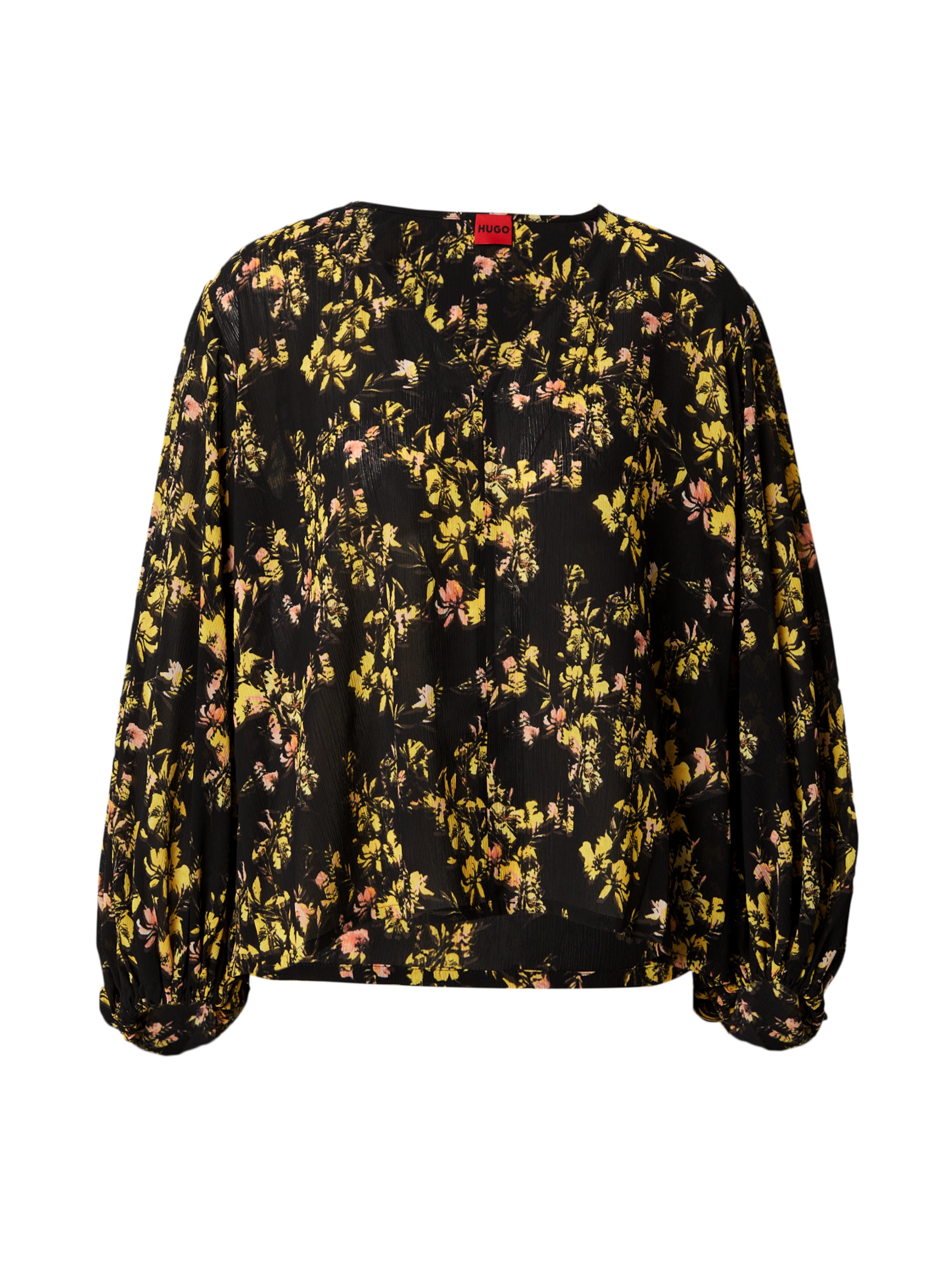 HUGO Bluse in Schwarz: Vorderseite