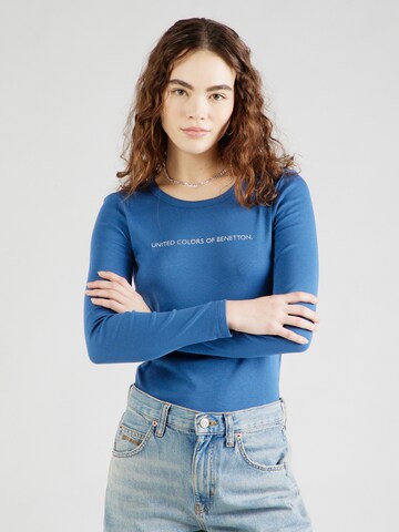 UNITED COLORS OF BENETTON Shirt in Blue: front