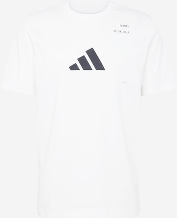 ADIDAS PERFORMANCE - Camisa funcionais em branco: frente