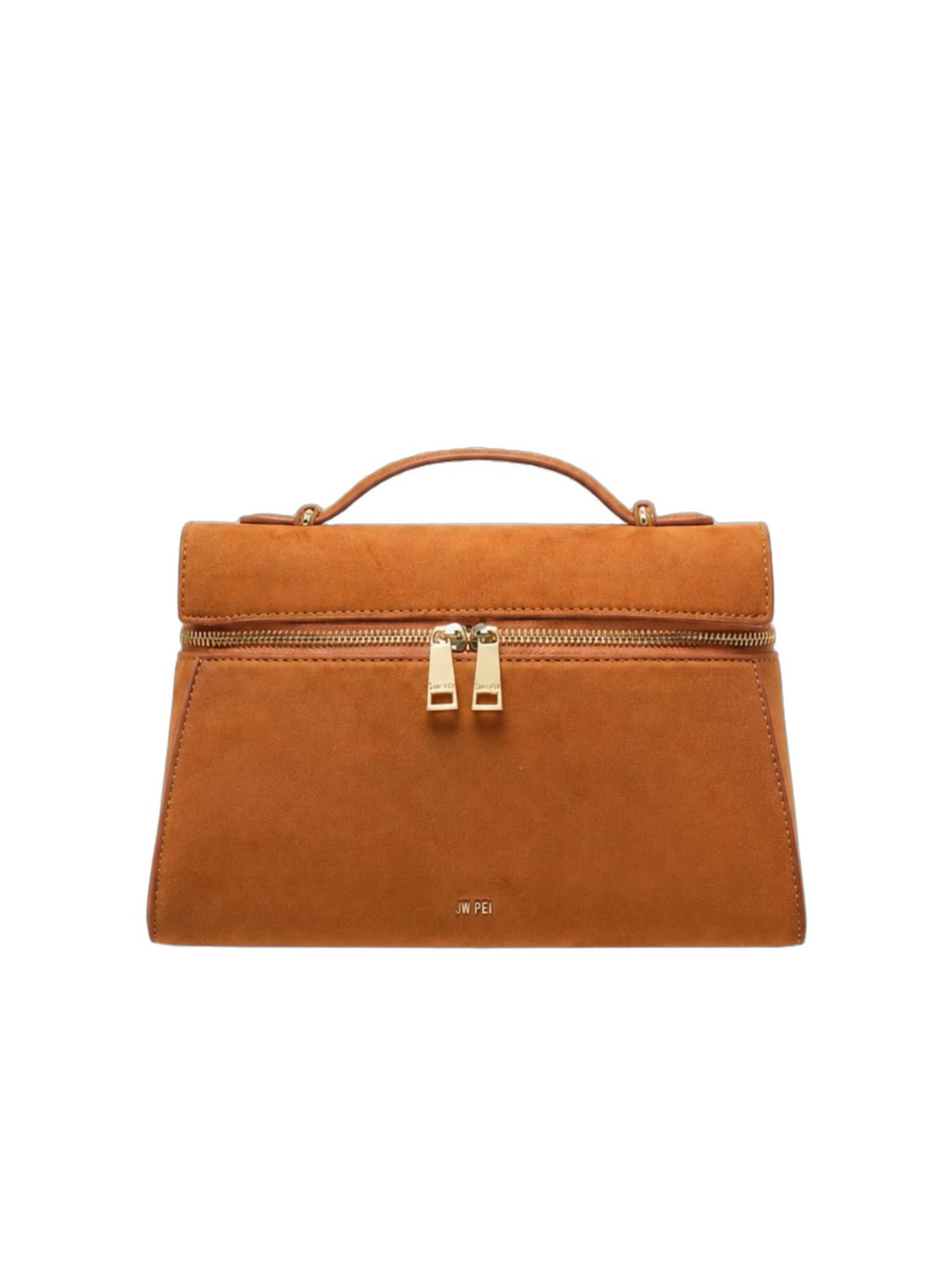 JW PEI Handtasche 'JW PEI Sac à main Thea Large Faux Suede Caramel Brown'‌‌‌ in Braun: Vorderseite