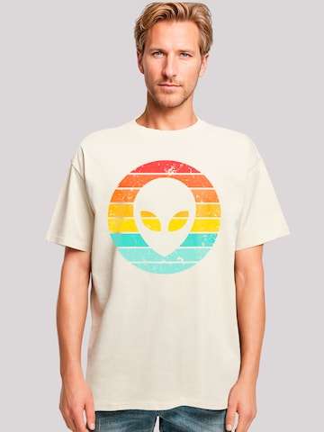 F4NT4STIC Shirt 'Alien Retro Sonnenuntergang' in Beige: front