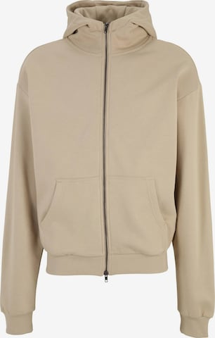 Veste de survêtement Urban Classics en beige : devant