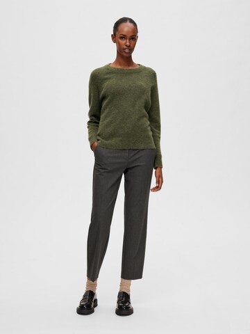 Selected Femme Petite Pulóver 'Lulu' - zöld