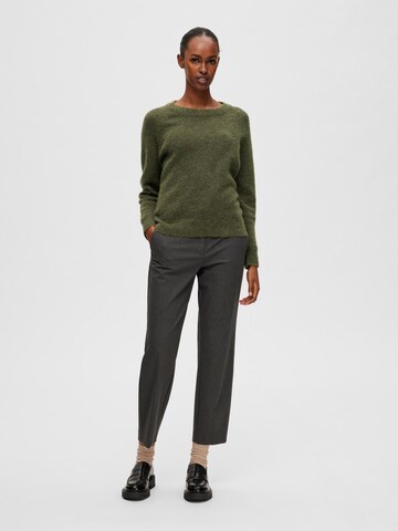 Selected Femme Petite Sweater 'Lulu' in Green
