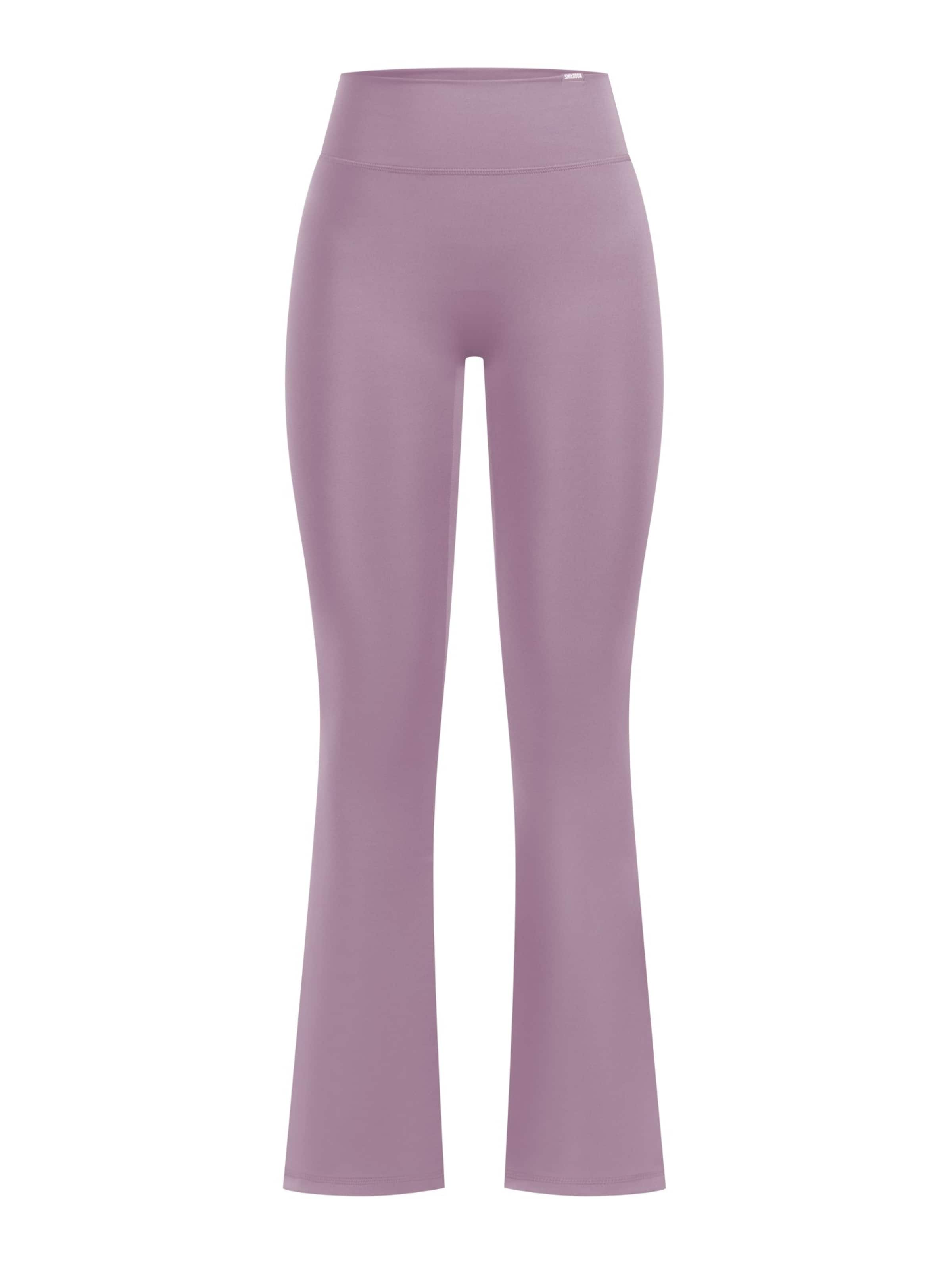 Smilodox Flared Leggings in Purple: front