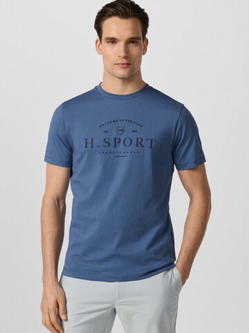 T-Shirt Hackett London en bleu : devant