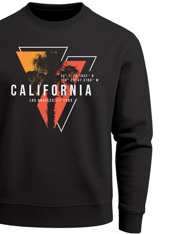 Neverless Sweatshirt 'California geometric' in Black
