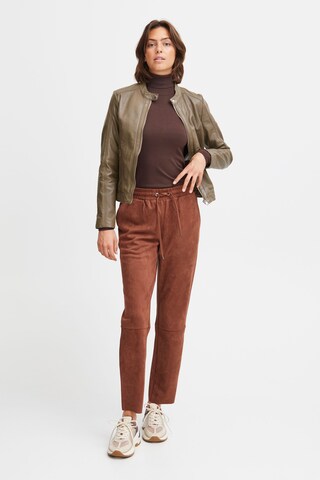 Oxmo Between-Season Jacket 'Denise' in Brown