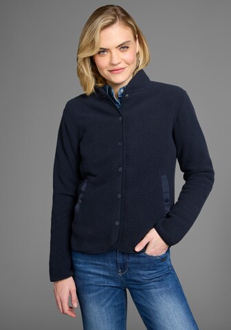 POLARINO Fleece Jacket in Blue: front
