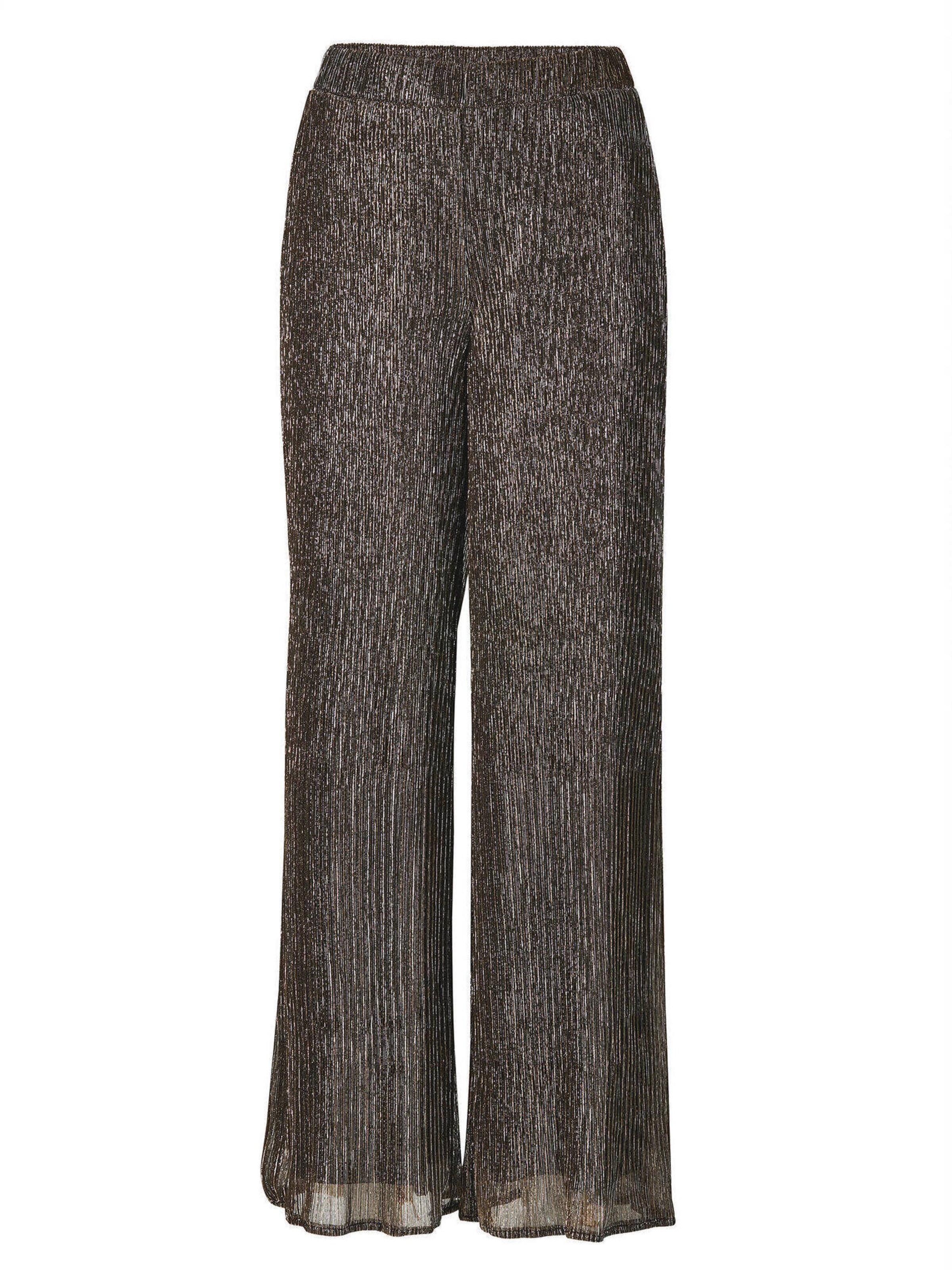 Goldner Loosefit Broek in Zwart: voorkant