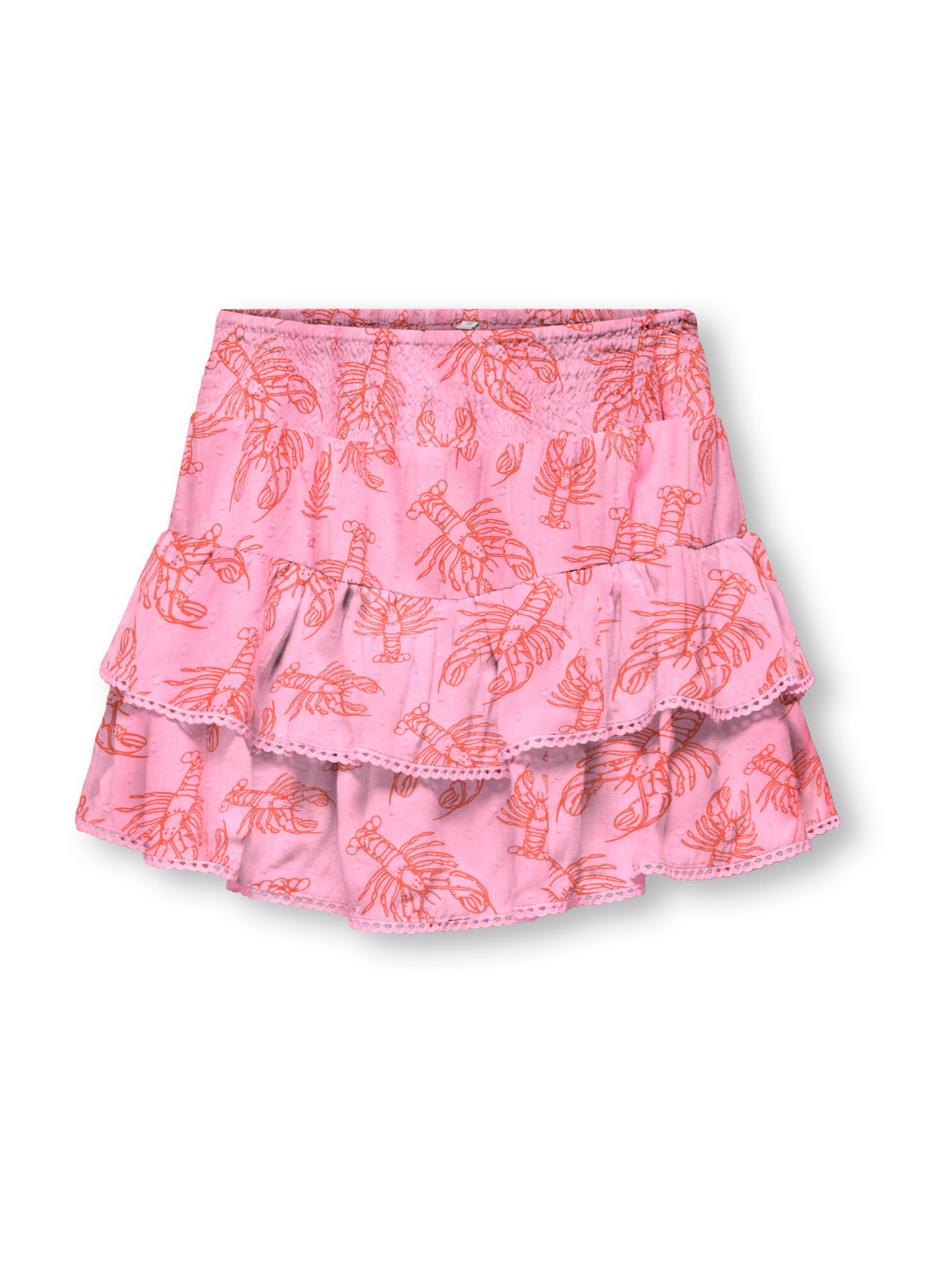 Jupe 'KOGGLOW' ONLY GIRLS en rose : devant