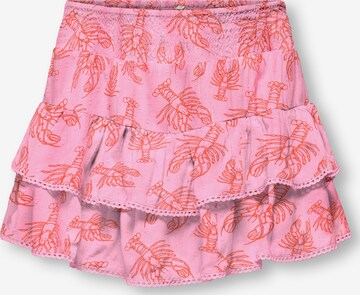 Jupe 'KOGGLOW' ONLY GIRLS en rose : devant