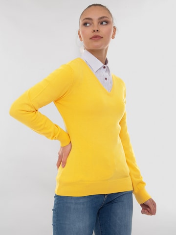 Sir Raymond Tailor Sweater 'Verty' in Yellow