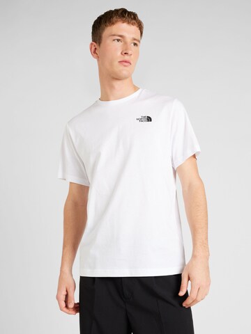 THE NORTH FACE T-shirt 'REDBOX' i vit: framsida