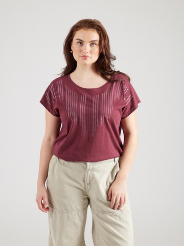 ONLY Carmakoma Shirt 'CARLULA' in Red: front