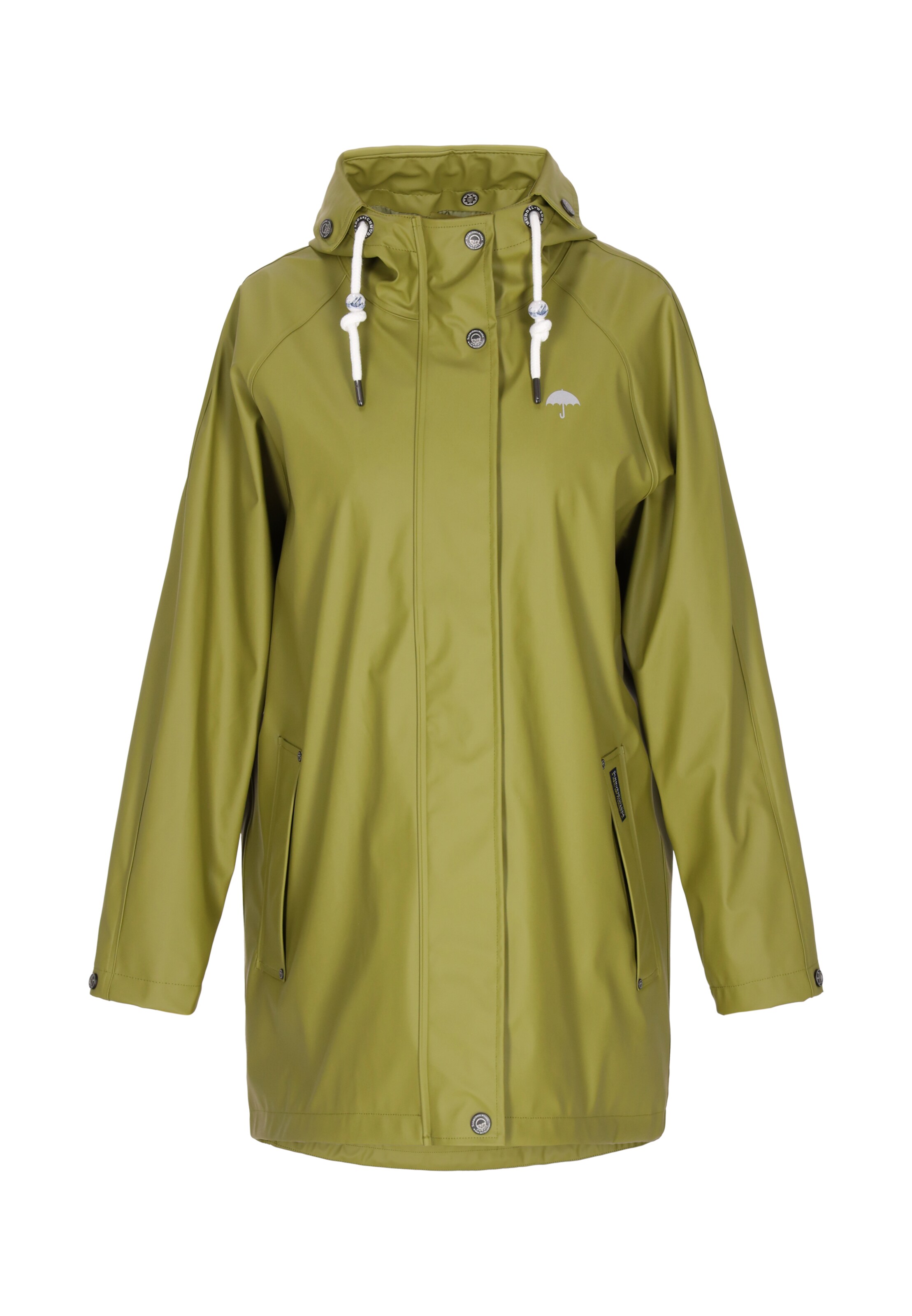 Schmuddelwedda Funktionsfrakke i grøn: forside