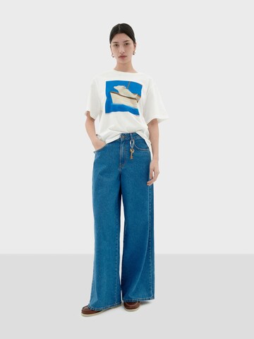 Thinking MU T-Shirt 'Lucia' in Weiß