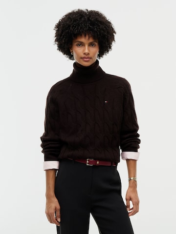 Pull-over TOMMY HILFIGER en marron : devant