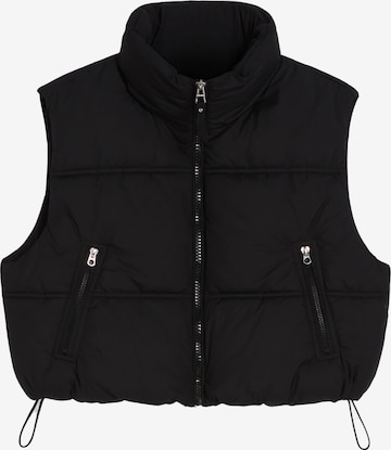 Gilet Bershka en noir : devant