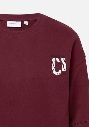 Sweat-shirt comma casual identity en rouge