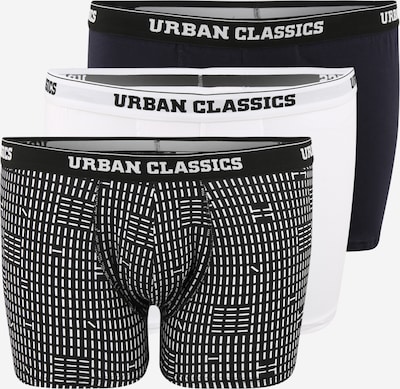 Urban Classics Plus Size Boxers en bleu nuit / noir / blanc, Vue avec produit