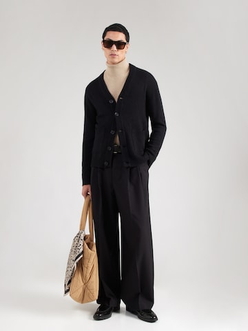 Lindbergh Gebreid vest in Zwart