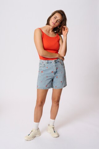 Kaffe Loosefit Broek 'Babeth' in Blauw